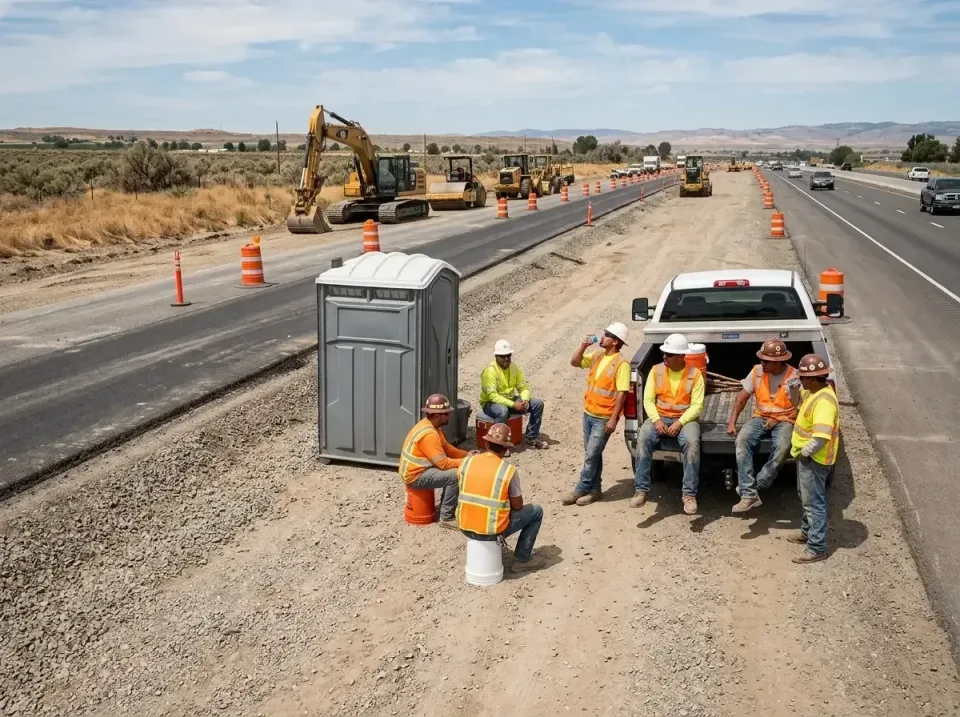 highway-road-construction-crew-007 — frequently asked questions, Porta Potty and Restroom Rentals in Carlton, OR